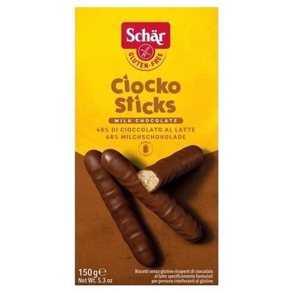 Schär chocolate sticks coated in chocolate, 150 g