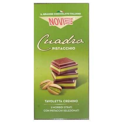 Novi шоколад плиточный Cuadro Pistacchio