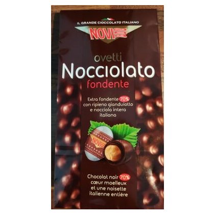 Novi конфеты шоколадные Ovetti Nocciolato Dark темные, 145 г