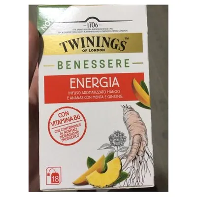 Twinings травяной чай Энергия, 18 фильтр-пакетов