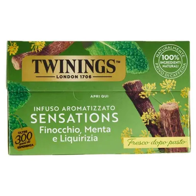 Twinings Fennel and Licorice Herbal Infusion, 20 filter bags