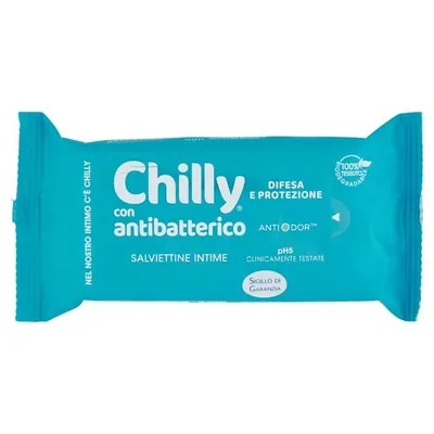 Chilly влажные салфетки Антибактериальные, 12 шт.