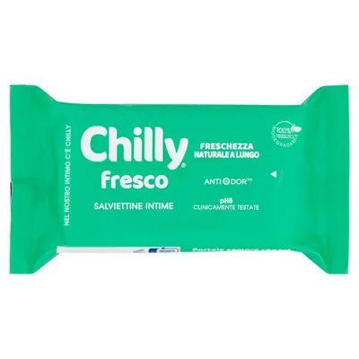 Chilly влажные салфетки Fresh Gel, 12 шт.