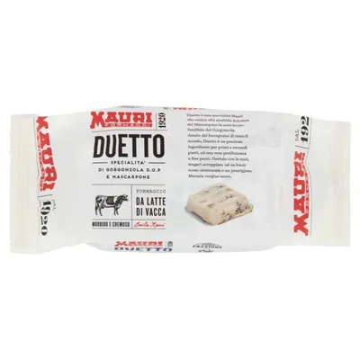 Сырный деликатес Mauri Duetto из Gorgonzola DOP и Mascarpone, 1 кг, 1 шт