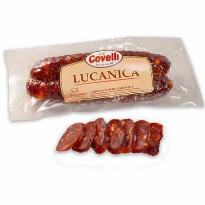Covelli sweet Lucania salami, vacuum packed, 300 g, 12 pcs.