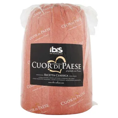 ibis Salumi Mortadella Cuor di Paese mortadella classic recipe with pistachio, 10 kg, 1 pc