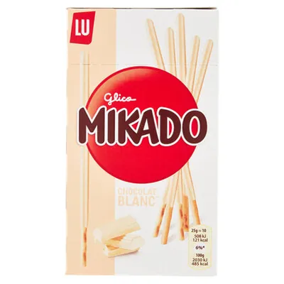 Mikado соломка в белом шоколаде, 70 г