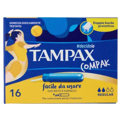 Tampax Тампоны гигиенические Compak Regular, 16 шт