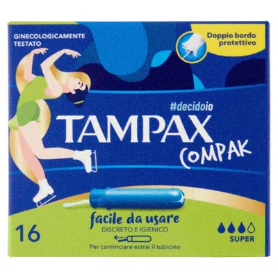 Tampax Тампоны гигиенические Compak Super, 16 шт