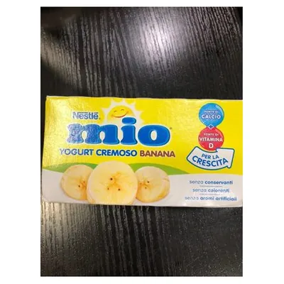 Nestlé Mio banana yogurt, 125 g (2 pcs.)