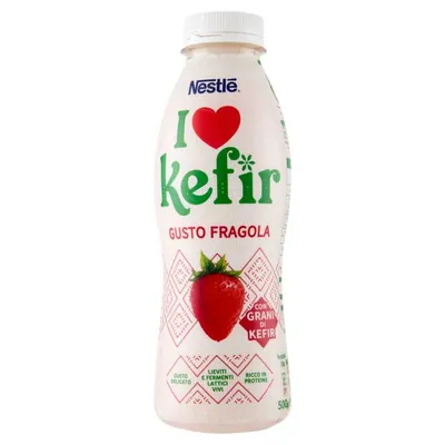 Sveltesse I Love Kefir strawberry flavor kefir, 500 g