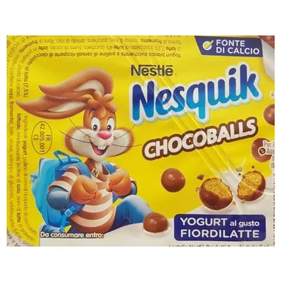 Nestlé yogurt with Nesquik Chocoballs, 120 g