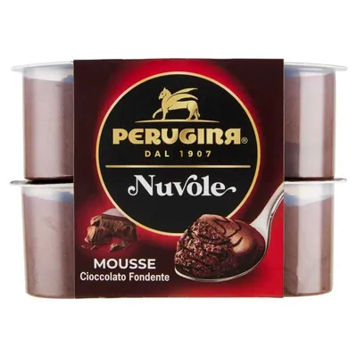 Perugina Nuvole мусс из горького шоколада, 4 × 60 г