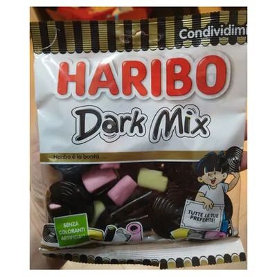 Haribo Dark Mix жевательные мармеладные конфеты, 175 г