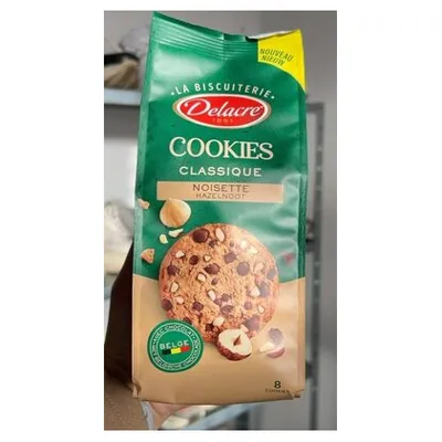 Delacre hazelnut cookies, 136 g