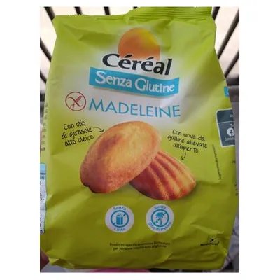 Cereal gluten-free madeleine cake, 200 g