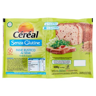 Céréal gluten-free rustic seed bread, 400 g