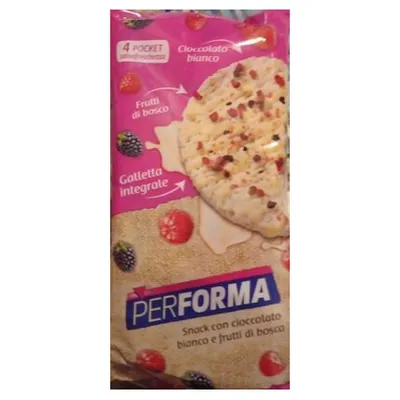 Performa cereal crispbreads with white chocolate and wild berries, 150 g