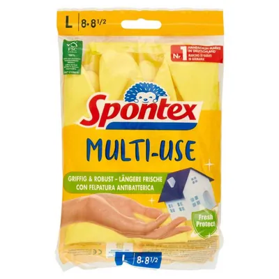 Spontex хозяйственные перчатки Milleusi Extra, размер L