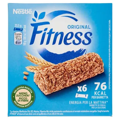 Nestle' Fitness Naturale батончики из цельных злаков, 6 × 23,5 г