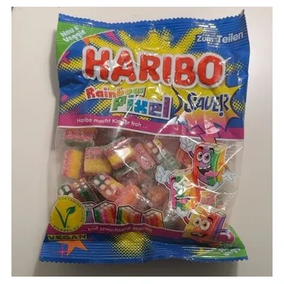 Haribo Rainbow Pixel chewy jellies, 160 g
