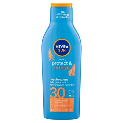 Nivea Sun солнцезащитное молочко Protect & Bronze SPF 20, 200 мл