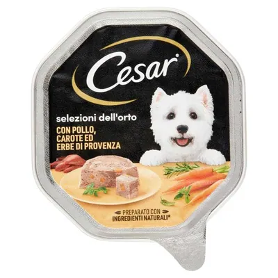 Cesar wet dog food with chicken and carrots, 150 g