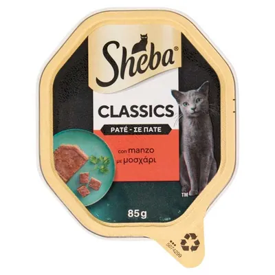Sheba pate with beef for cats, 85 g