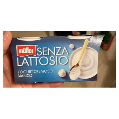 Müller lactose-free white yogurt, 2x125 g