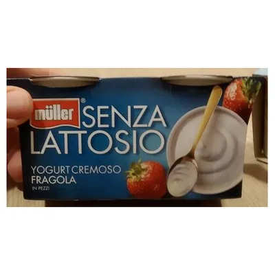 Müller lactose-free strawberry yogurt, 2x125 g