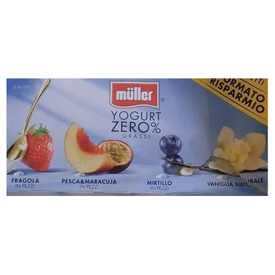 Müller low-fat yogurt assorted multipack, 8x125 g