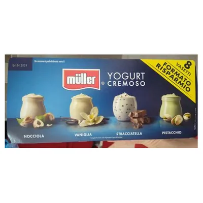 Müller Golosi creamy yogurt, 125 g (8 pcs.)