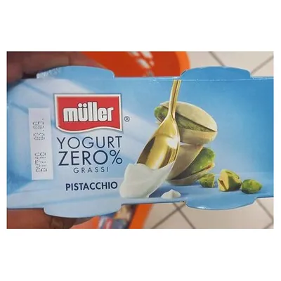 Müller low-fat 0% pistachio yogurt, 2x125 g