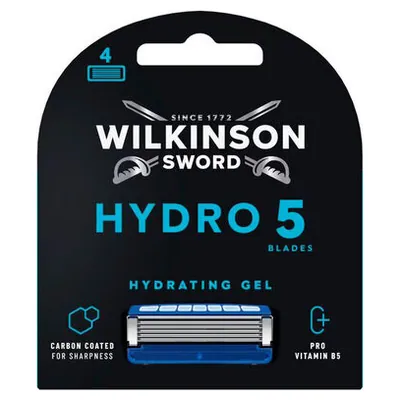 Wilkinson Sword Hydro 5 сменные кассеты, 4 шт.