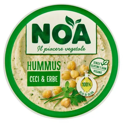 Noa Нутовый хумус с зеленью веганский без глютена, 175 г