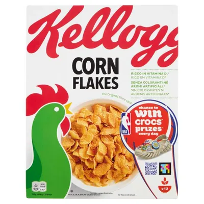 Kellogg’s Кукурузные хлопья, 375 г