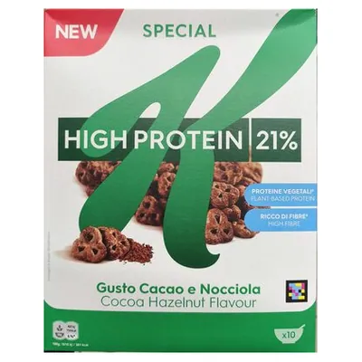Special K High Protein cocoa and hazelnut cereal, 320 g
