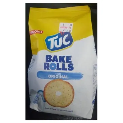 Tuc хрустящие мини-роллы со вкусом оригинала Bake Rolls Original, 150 г