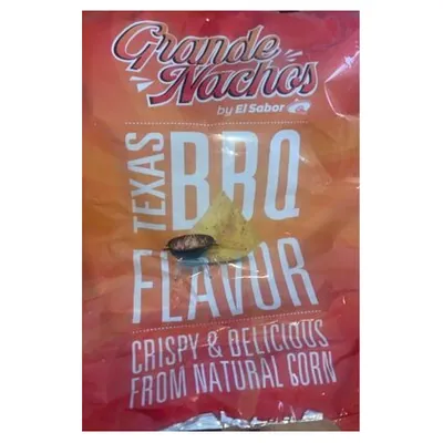 Grande BBQ flavored nacho corn chips, 200 g