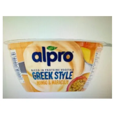 Alpro десерт соевый греческий стиль манго-маракуйя, 135 г