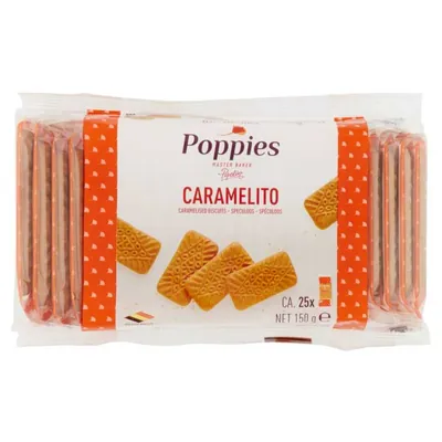 Poppies Caramelito cookies, 150 g