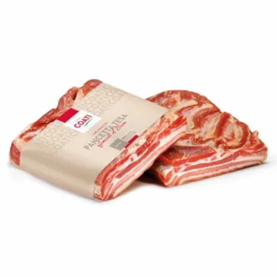 Coati smoked flat pancetta, 1.5 kg, 6 pcs.