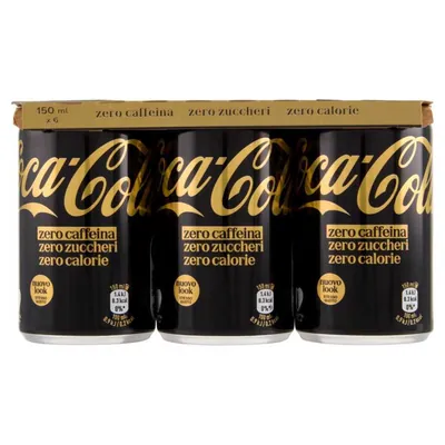 Coca-Cola без кофеина газированный напиток, 6 × 0,15 л