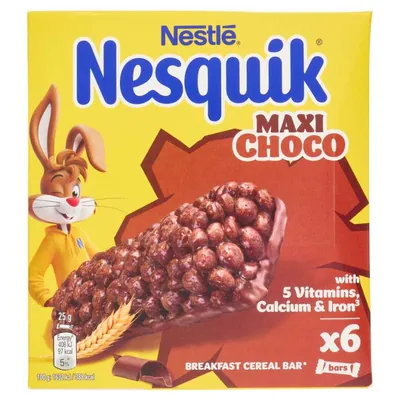 Nesquik Maxi Choco шоколадные батончики, 6 × 25 г