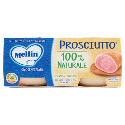 Mellin гомогенизированное пюре из мяса ветчина, 2 × 80 г