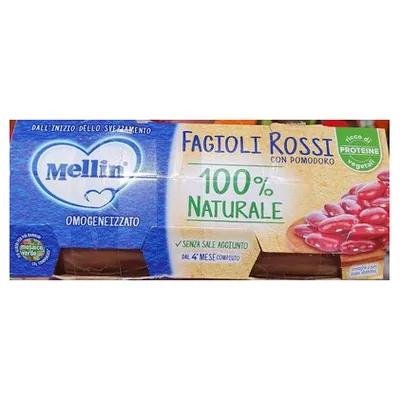 Mellin пюре из красной фасоли с томатом, 2х80 г