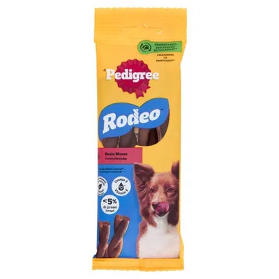 Pedigree Ropper beef flavor dog treat, 4 × 70 g