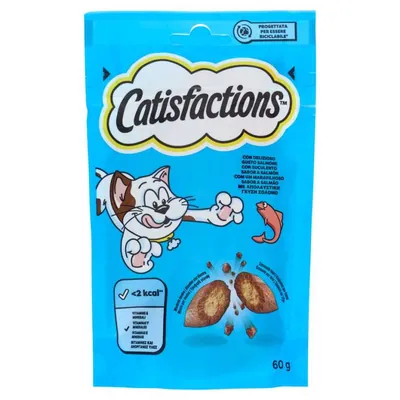 Catisfaction dry cat food with salmon, 60 g