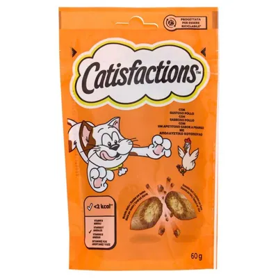Catisfaction dry cat food with chicken, 60 g