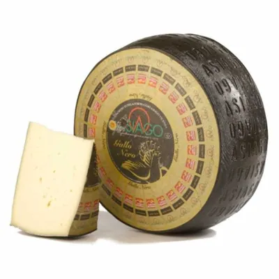 Asiago DOP Cappato Nero cheese with black rind, 13 kg